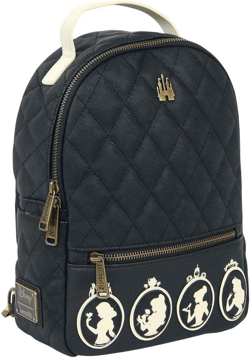Loungefly Disney Princesses Silhouette Faux Leather Double Strap Shoulder Bag