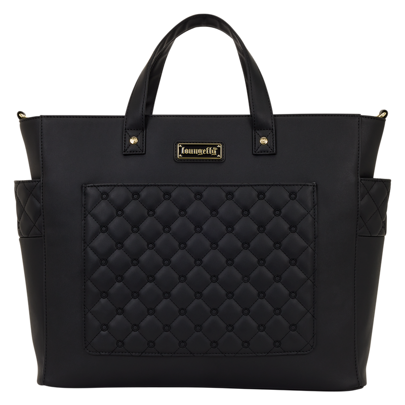 Loungefly The Mo Black Convertible Backpack & Tote Crossbody Pin Trader Bag