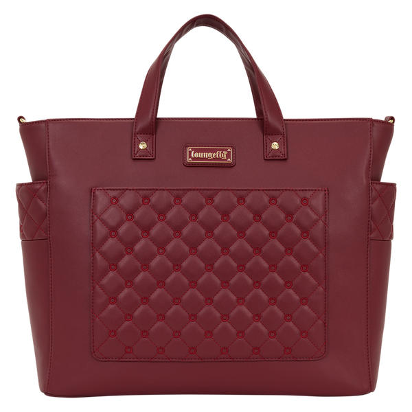 Loungefly The Mo Red Convertible Backpack & Tote Crossbody Pin Trader Bag