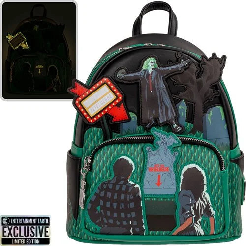 Beetlejuice Graveyard Glow-in-the-Dark Mini-Backpack - Entertainment Earth Exclusive
