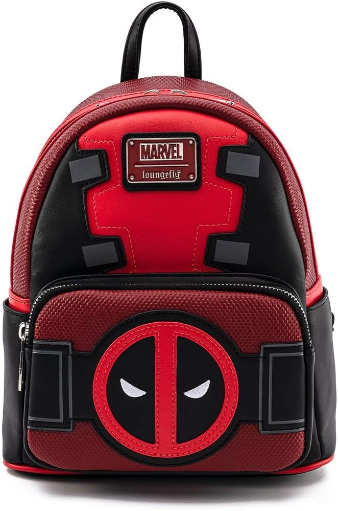 Loungefly Marvel Deadpool Merc with a Mouth Cosplay Double Strap Shoulder Bag