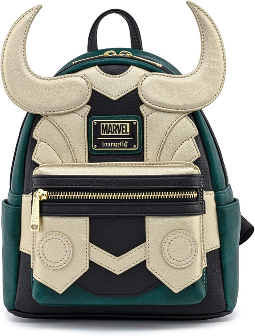 Loungefly Marvel Loki Cosplay Faux Leather Double Strap Shoulder Bag
