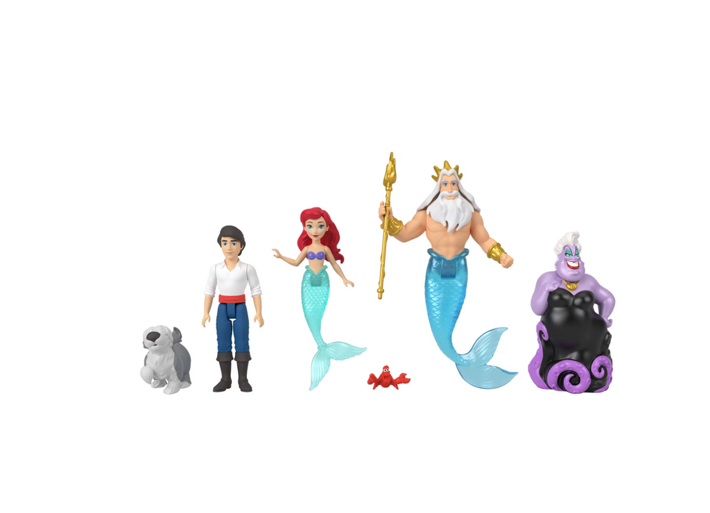 All figures: Ariel, Eric, Triton, Ursula, Sebastian, Max