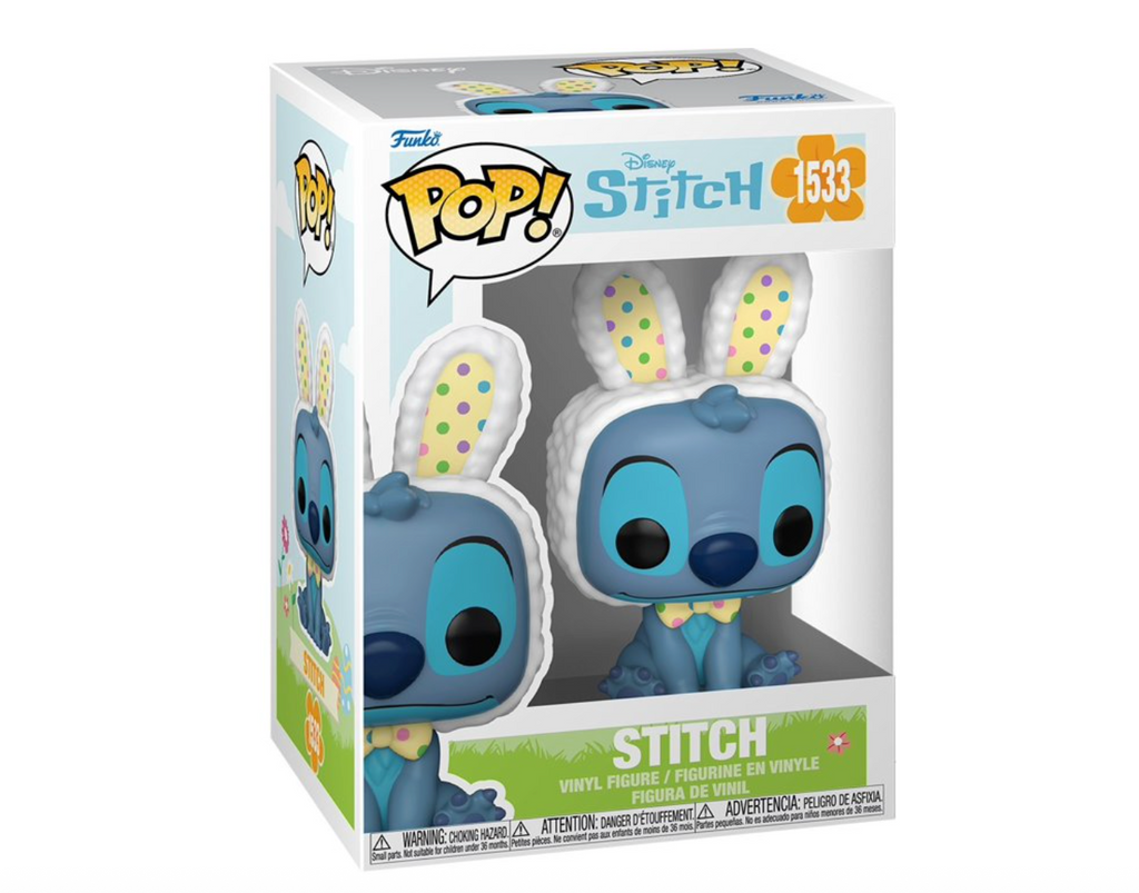 Funko Pop Stitch Easter Bunny #1533 figure close-up