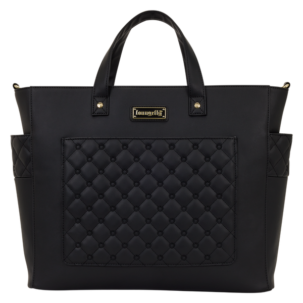 Loungefly The Mo Black Convertible Backpack & Tote Crossbody Pin Trader Bag