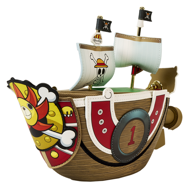 One Piece Thousand Sunny Ship Figural Crossbody Bag