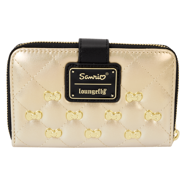 Sanrio Hello Kitty 50th Anniversary Gold Zip Around Wallet