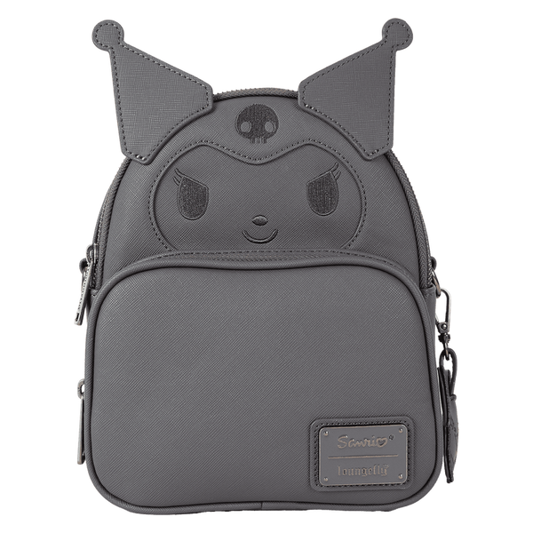 Sanrio Kuromi Monochrome Cosplay Convertible Mini Backpack & Crossbody Bag