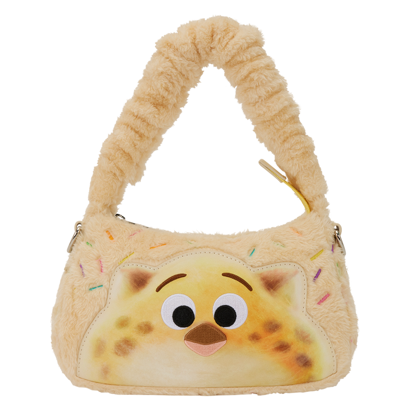 Zootopia 2 Officer Clawhauser Cotton Candy Plush Cosplay Crossbody Bag