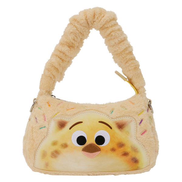 Zootopia 2 Officer Clawhauser Cotton Candy Plush Cosplay Crossbody Bag