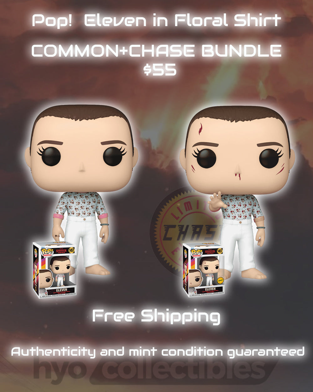 Pop! Eleven in Floral Shirt, Regular and CHASE Bundle
