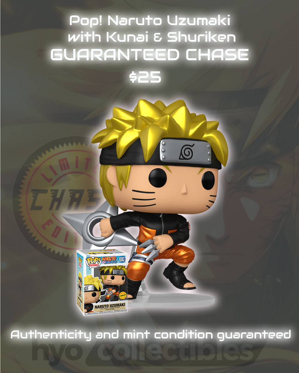 Pop! Naruto Uzumaki with Kunai & Shuriken
